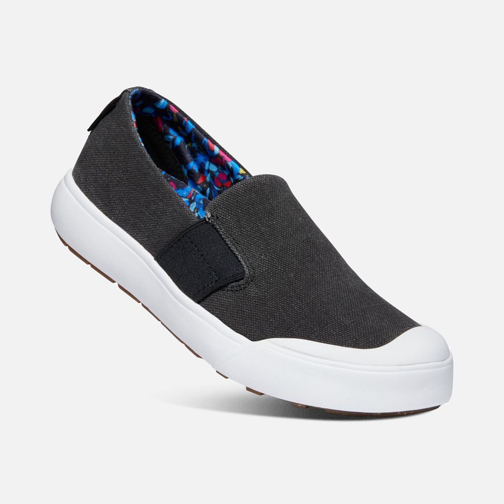 Keen Slip-On Dam Svarta/Vita - Elena - 085129FZS